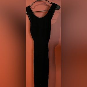 New Years Eve idea? Black Velvet open back Dress STUNNING open in the back